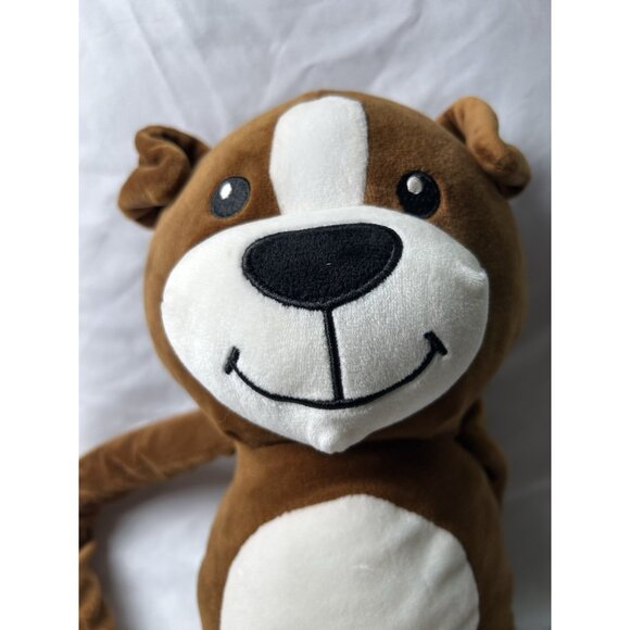 Nanco Plush Dog Hanging Floppy Hanging Hook & Loop Brown Soft Stuffed Animal 21" - Picture 2 of 9